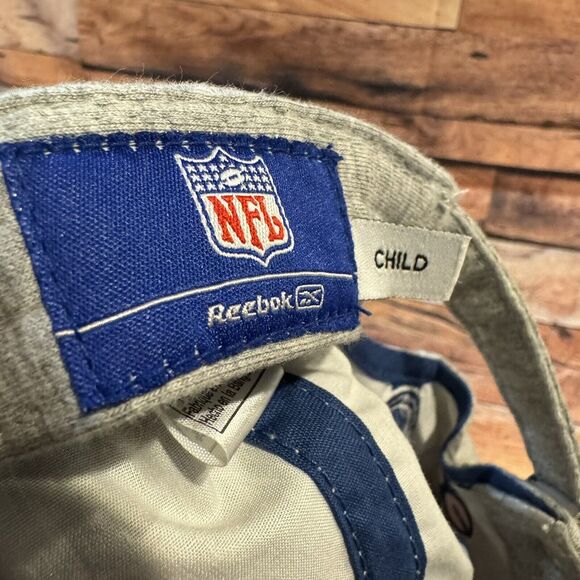 Indianapolis Colts Hat Cap Child Grey Adjustable Strap back Football Floral Logo - Picture 8 of 9